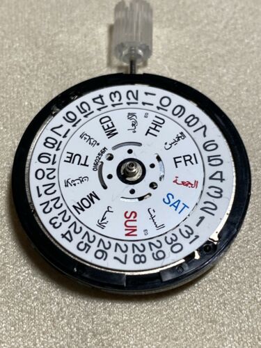 Seiko new genuine 7s26 movement English-Arabic Date wheel