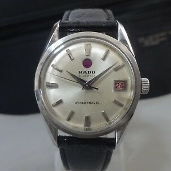 Vintage 1960's RADO Automatic watch [World Travel] 41 Jewels ...