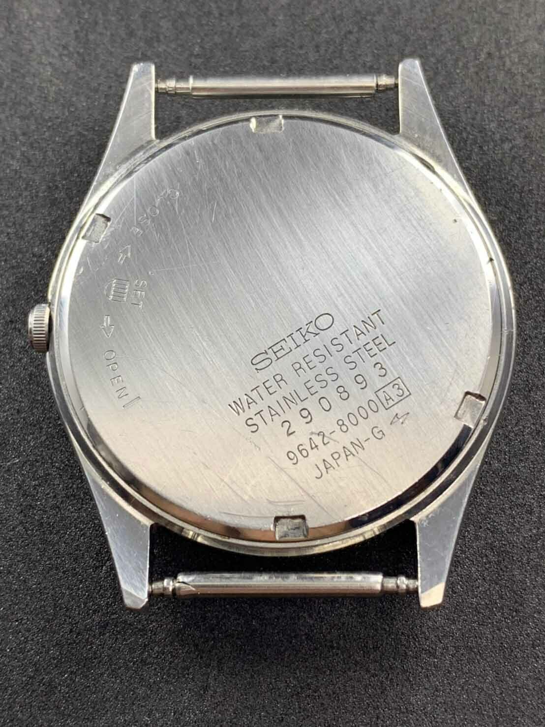 Vintage SEIKO KING QUARTZ 9642-8000 Twin Quartz Wrist Watch Japan