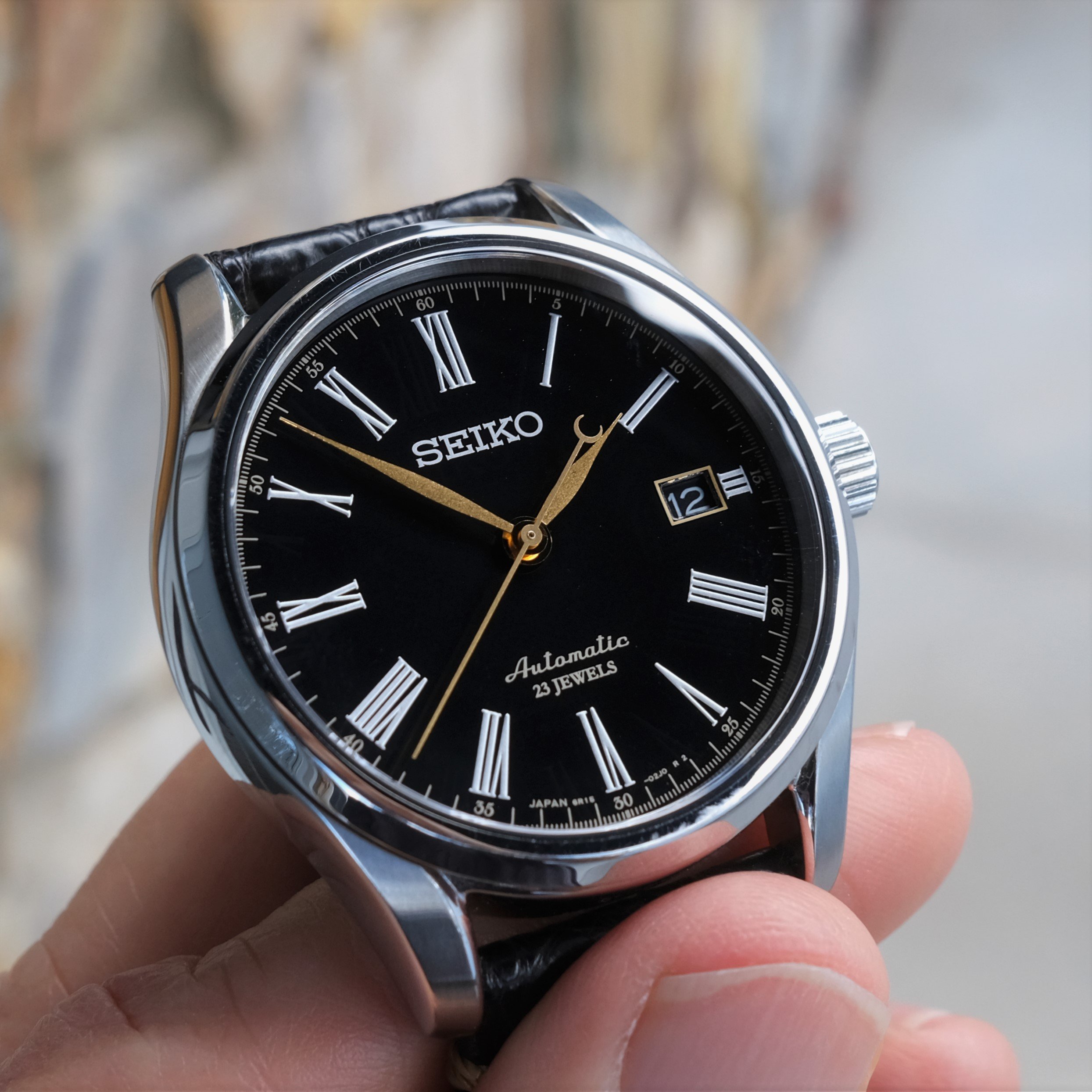 675 USD] Seiko Presage SARX029 with inky black “Urushi” dial