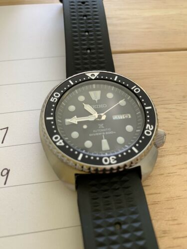 Seiko SRP777 Turtle Watch with Uncle Seiko Waffle Strap and