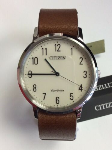 CITIZEN Eco Drive Chandler Parchment White Dial Brown Leather WATCH BJ6500 21A WatchCharts