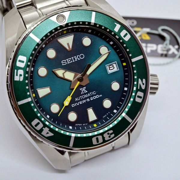 SEIKO PROSPEX SZSC004 Limited Model Emerald Jade Green SUMO 200m Diver ...