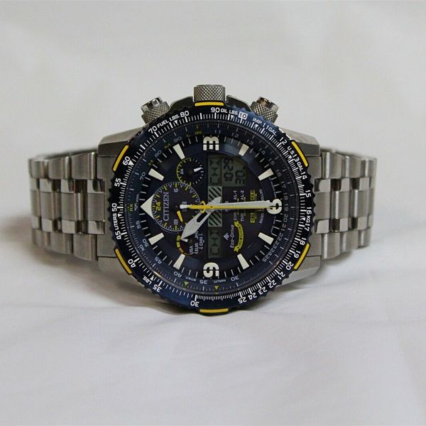 Citizen Skyhawk Eco-Drive A-T Blue Angles Wristwatch U680-S115701 ...