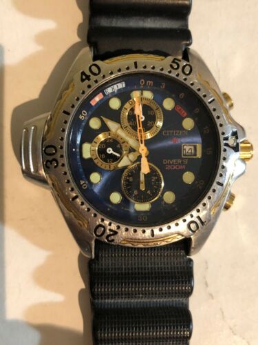 Citizen promaster divers watch 3740-E70014-Y-GN-4-5. 854703. Needs