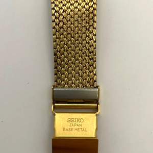 w058] Seiko Dolce Watch 9531-5080 Mens Quartz New Battery Glod
