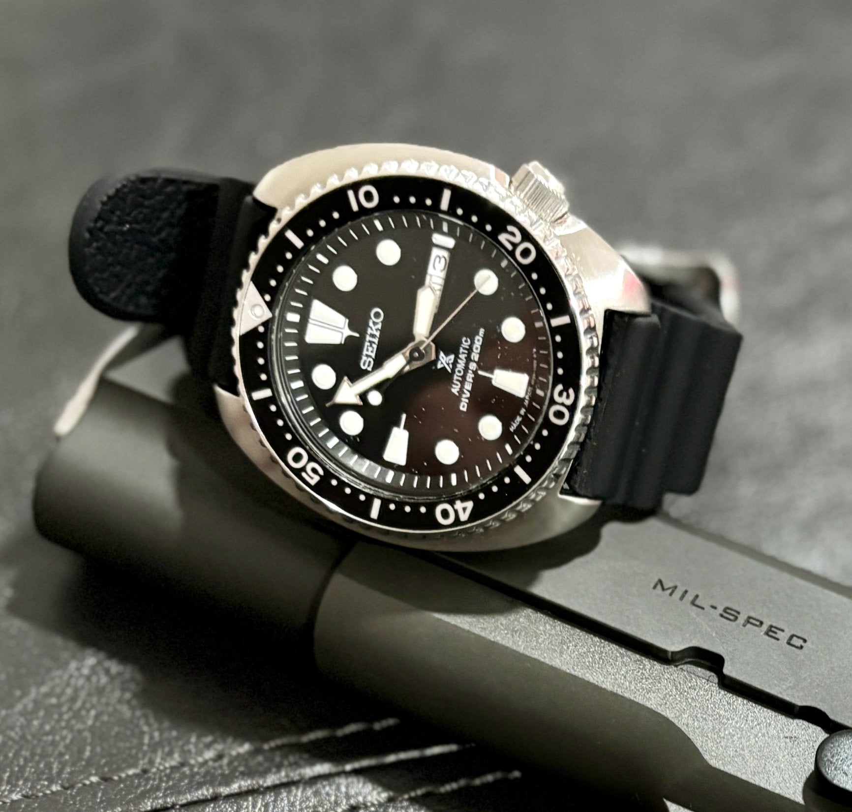 Seiko Prospex Divers Automatic Rubber Mens Watch SRPE93 