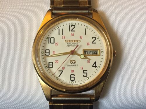 Vintage seiko clearance railroad approved watch