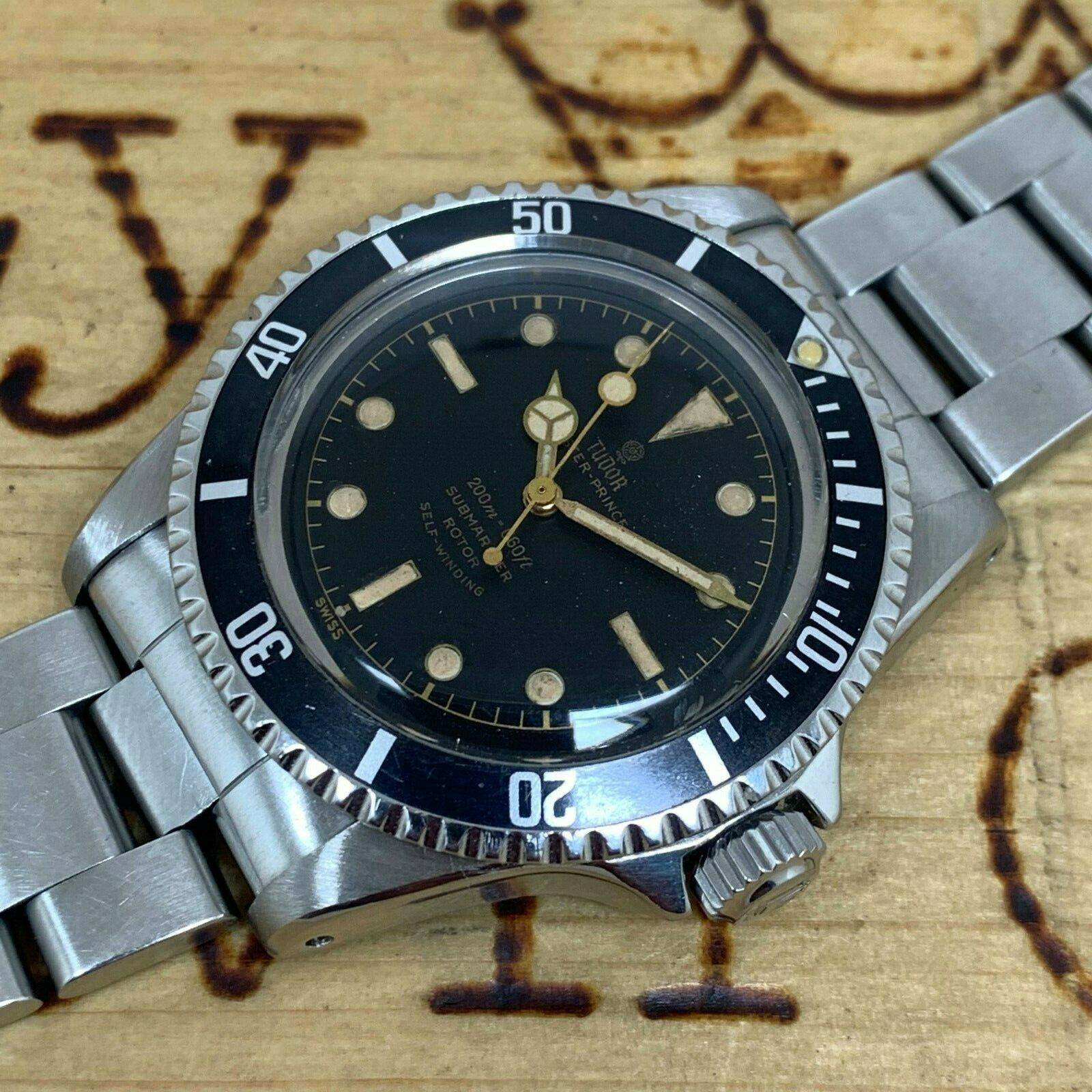 1961 Tudor Submariner 7928 Gilt Chapter Ring Exclamation dial Rolex 5513 5512 WatchCharts Marketplace