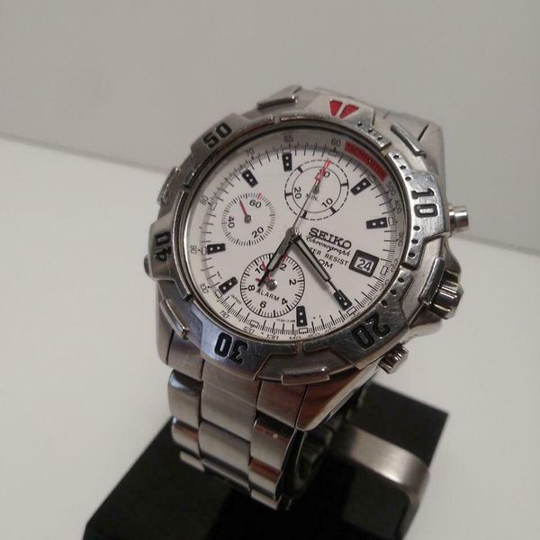 Seiko Chronograph 7T32-7F69 Stainless Steel Watch | WatchCharts Marketplace