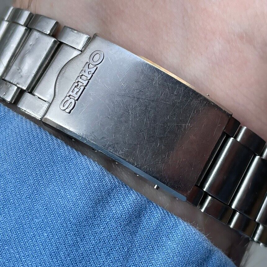 まーこ(1/27 12:00迄) Seiko DX Vintage Day Date Tiger Eye Brown Dial Automatic Stainless