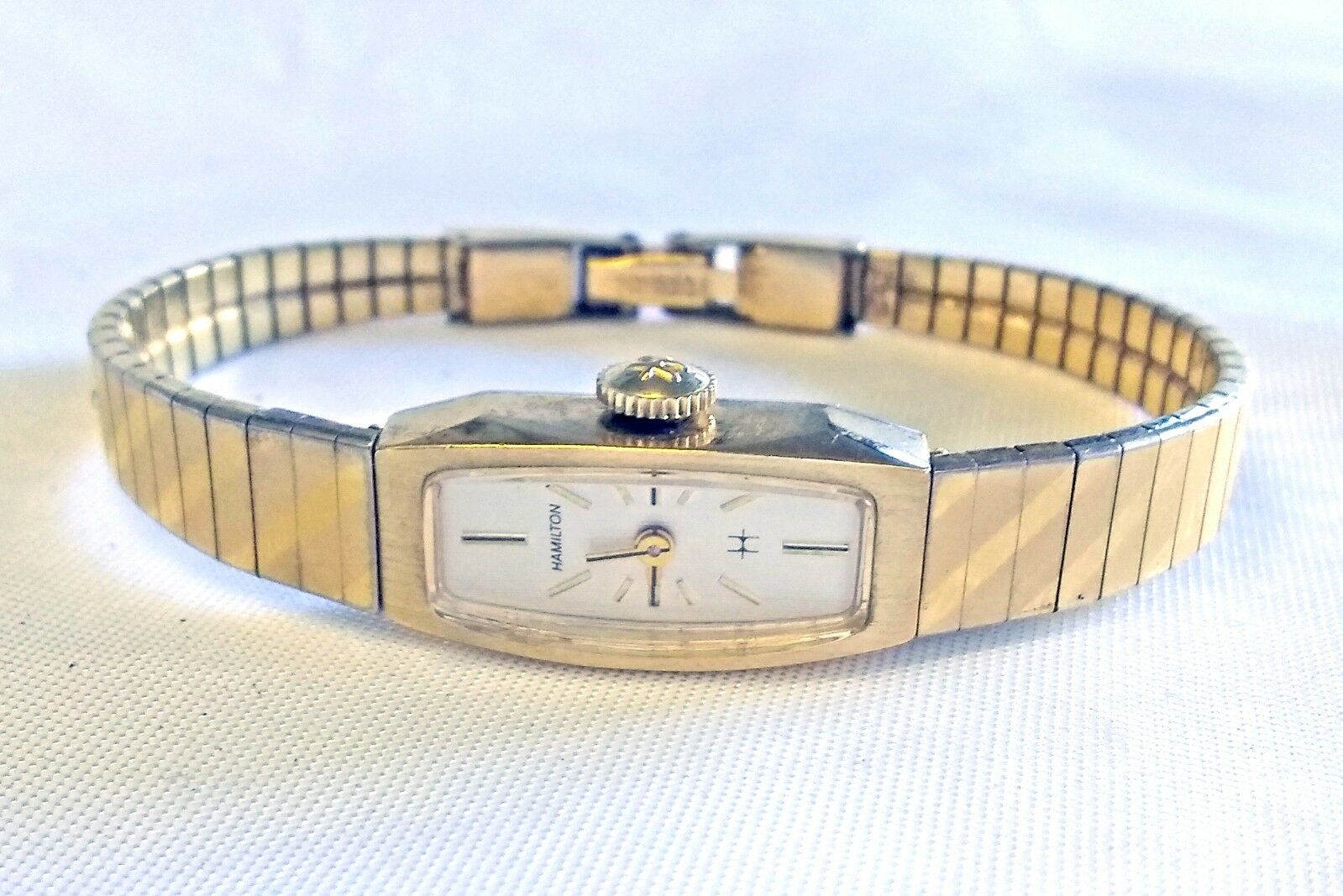 Vintage Hamilton Mechanical Watch 915477 10k RGP Gold Tone Running