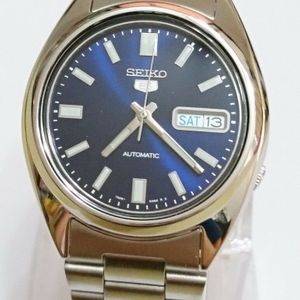 SEIKO 5 SNXS77 Stainless Steel Band Automatic Men's Blue Watch SNXS77K1 New  ! | WatchCharts