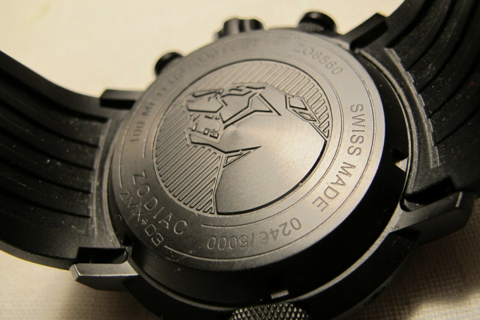 Zodiac ZMX Men's Special Ops Black Stainless Steel Watch with