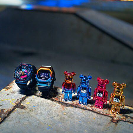 Ready Stock Full Set BE@RBRICK x G-Shock GM-110SN-2A & GM-5600SN-1