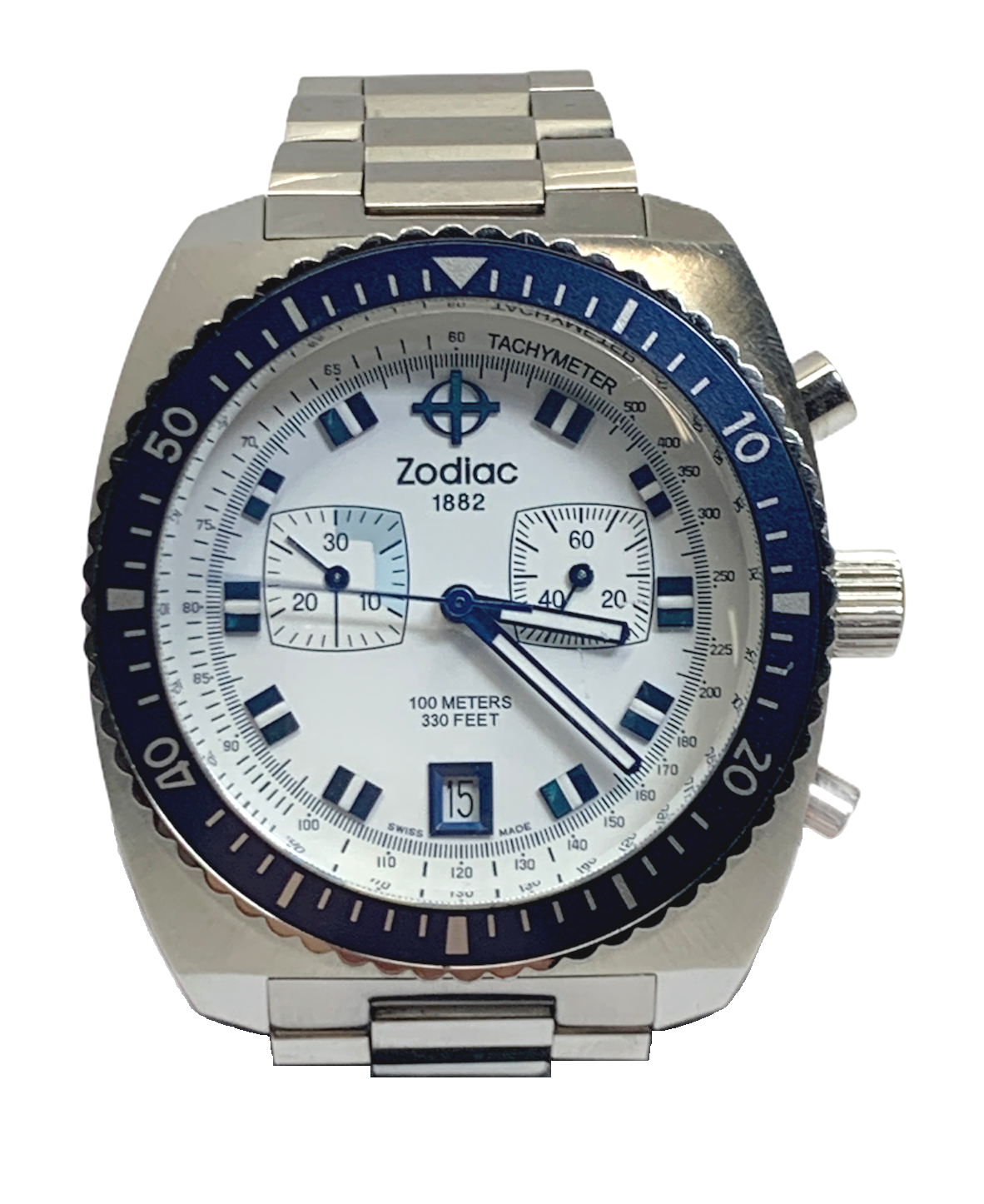 ZODIAC SEADRAGON ZO2259 CHRONOGRAPH AUTHENTIC MENS SWISS MADE