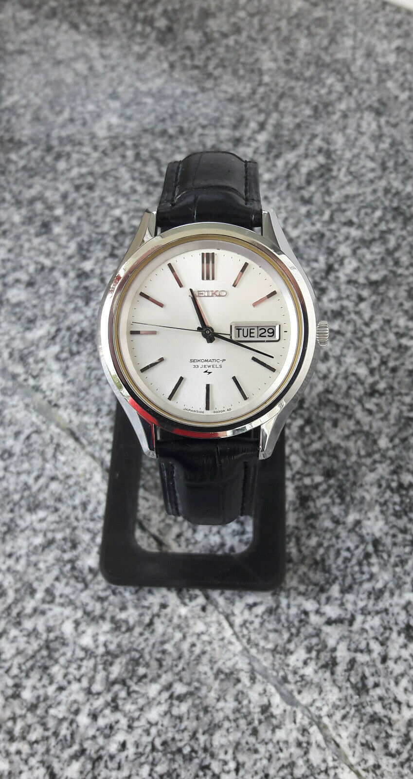 VINTAGE SEIKO SEIKOMATIC-P (PRESMATIC) 5106-8020 33 JEWELS