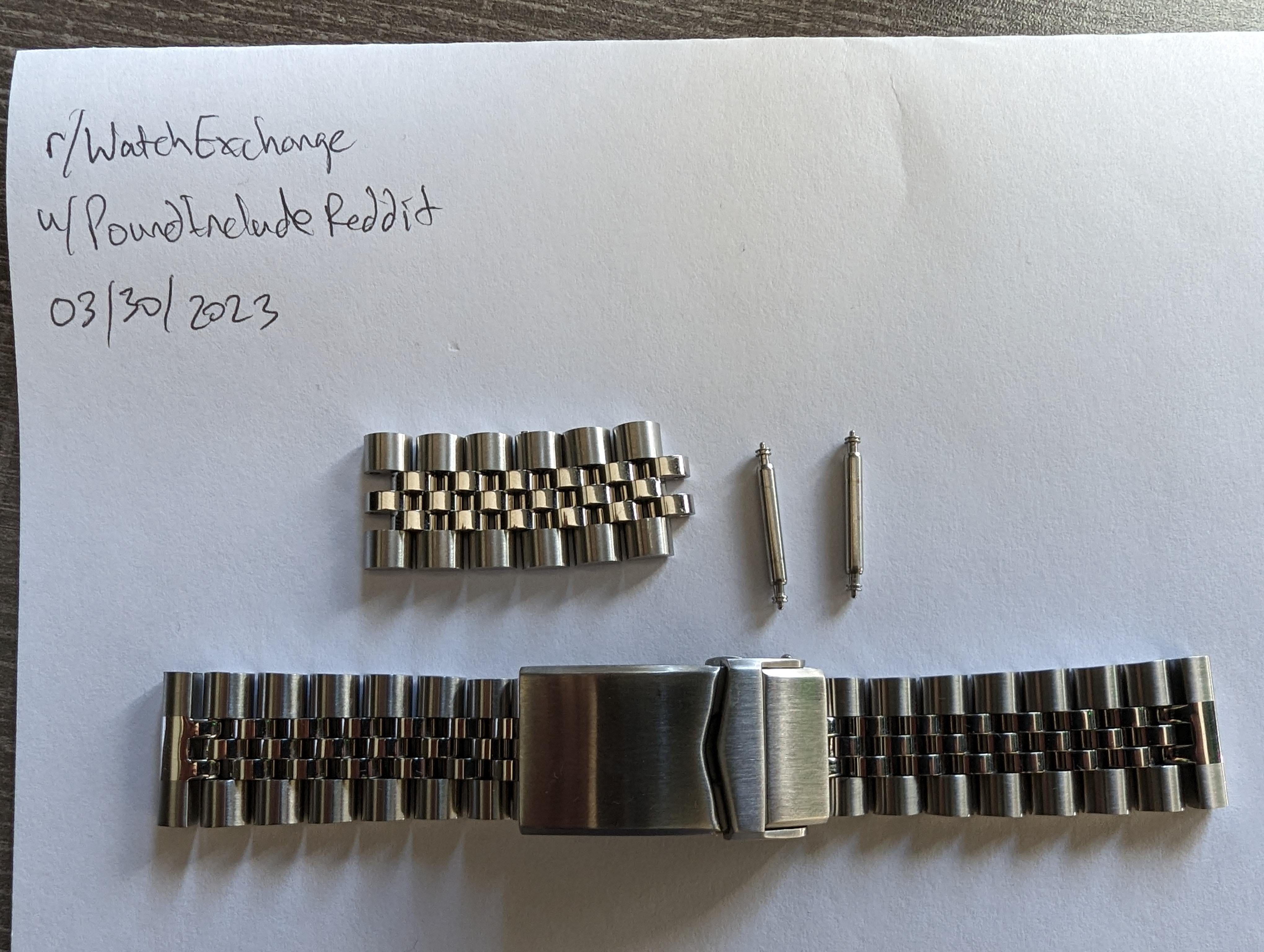  22mm Super-J Louis 316L SS Watch Bracelet for Seiko