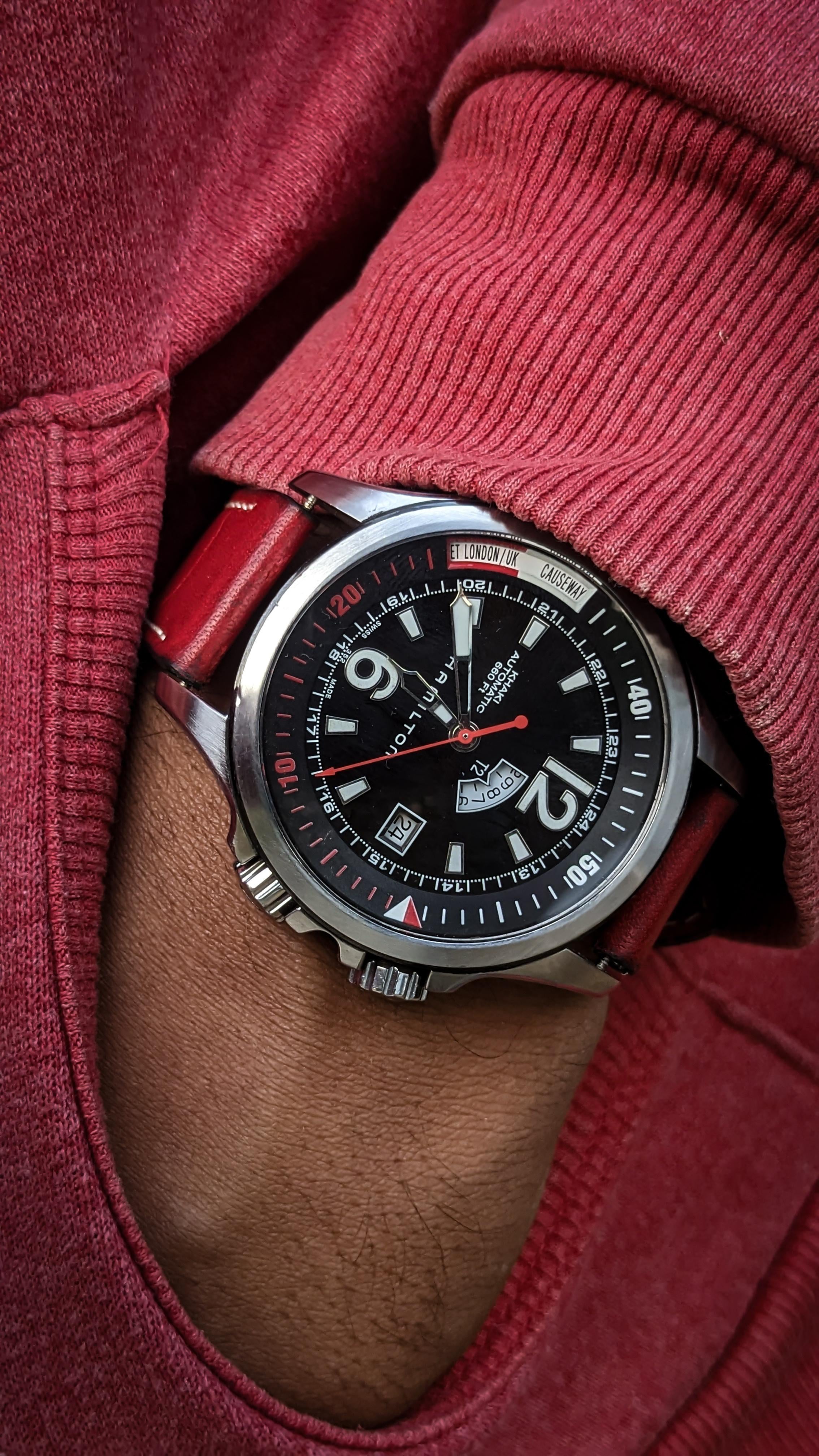 WTS] Hamilton Khaki ✨????Navy GMT h77555735 Men's Watch in 520
