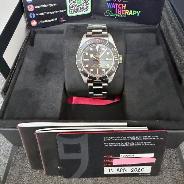 2026 New Tudor Black Bay 58 Black 4/26 Ref# 79030N | WatchCharts ...