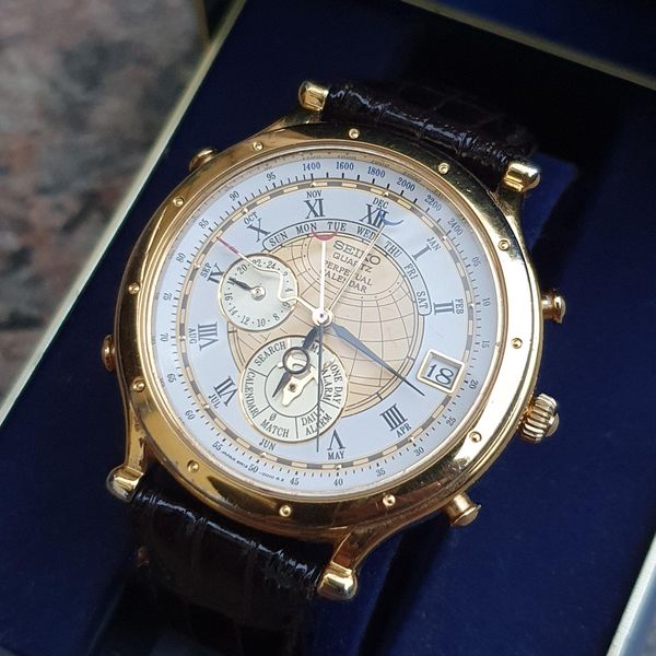 WTS Seiko 6M13 0019 Perpetual Calendar Age Of Discovery WatchCharts