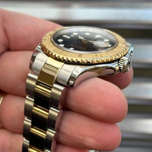 Rolex Yacht-Master 18k two tone ref 16623 MOP Ruby dial Mother of