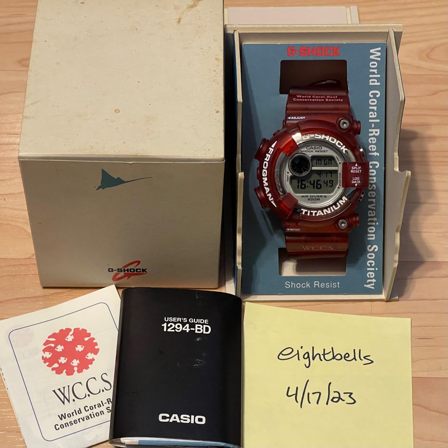 [WTS] Casio G-Shock DW-8201WC-7T WCCS Frogman Red Jelly