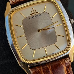 WTS] Seiko CREDOR 1990's 14k Gold Bezel and nickel alloy | 2F70