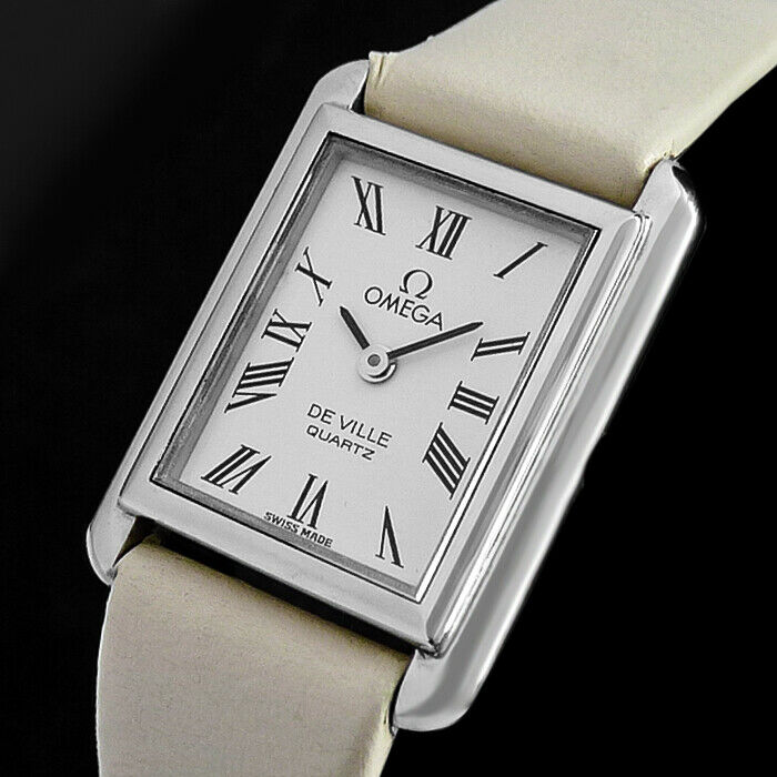 OMEGA DE VILLE TANK SAPPHIRE LADY QUARTZ Kal.1350 LUXUS