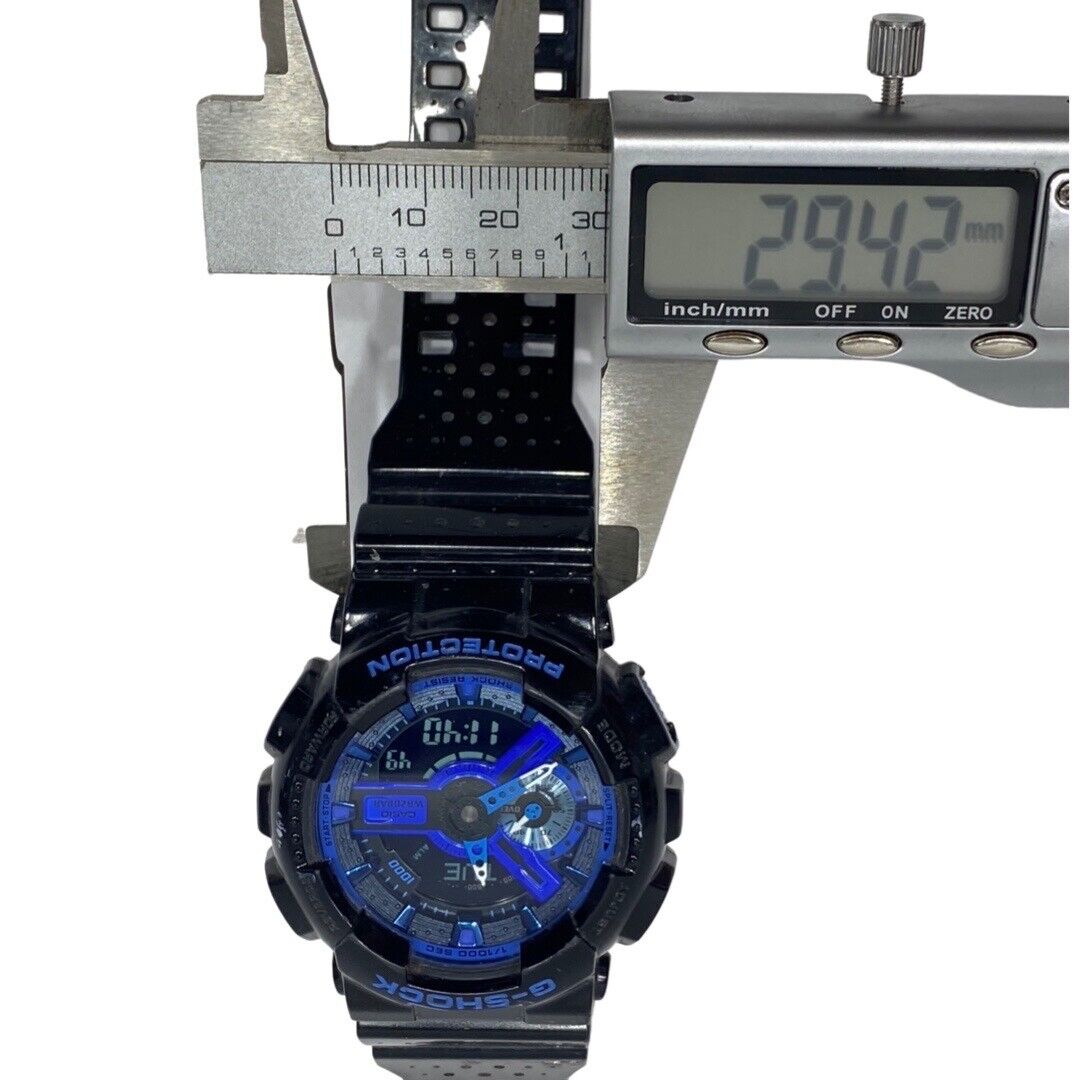 WORKING Casio G Shock 5146 GA 110 LPA Black Blue Steel Water proof 200m No Box WatchCharts Marketplace