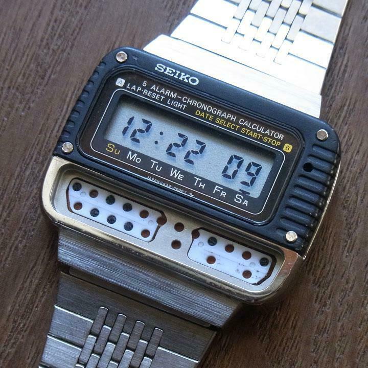 Vintage SEIKO C439-5000 Calculator watch Junk For Parts or Repair