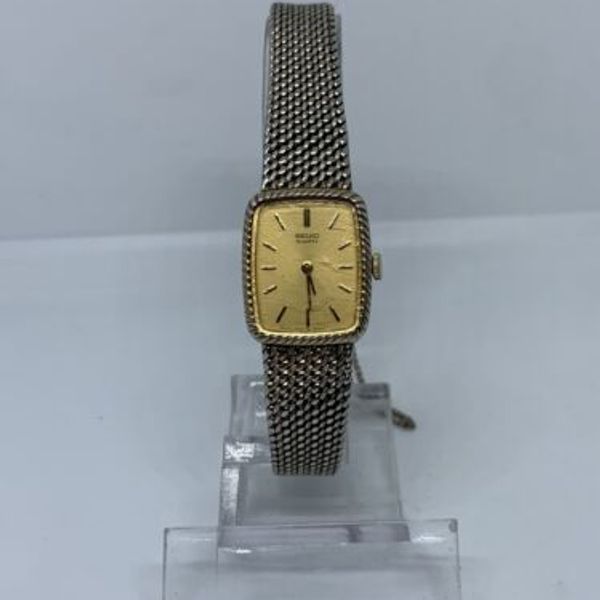 VTG 1980\'s Seiko 1400-8219Woman\'s Gold Tone Dress Watch Working Conditon s-l400.jpg main image 3