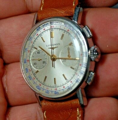 Vintage watch LONGINES chronograph cal.CH30 ref.7412 4working