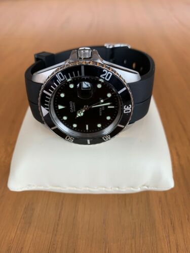 Rare Casio Submariner Homage. New Movement MTD-1003 Oyster Strap