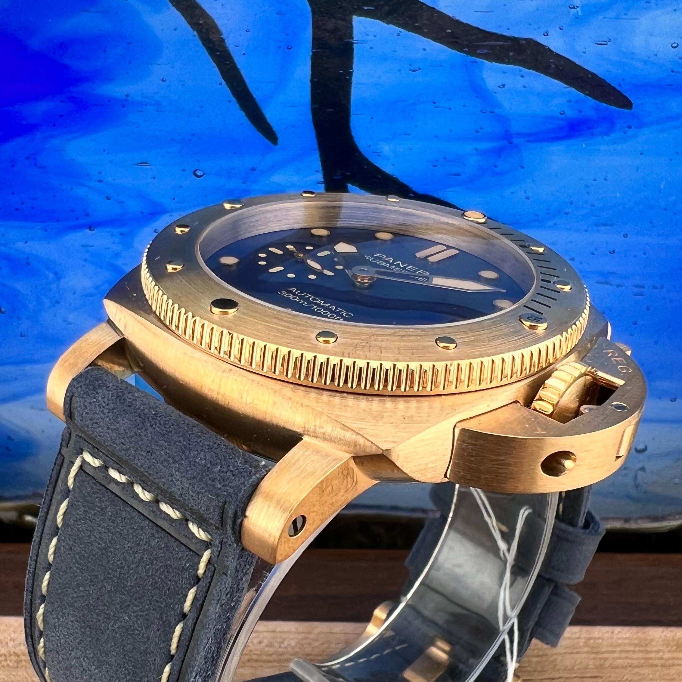 14 900 FS Panerai PAM01074 Bronzo Submersible Luminor Blu Abisso