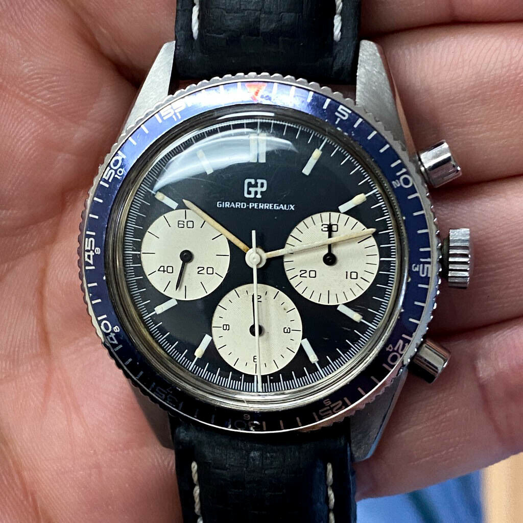 Vintage Girard Perregaux Chronograph Wristwatch Ref. 2800 Valjoux