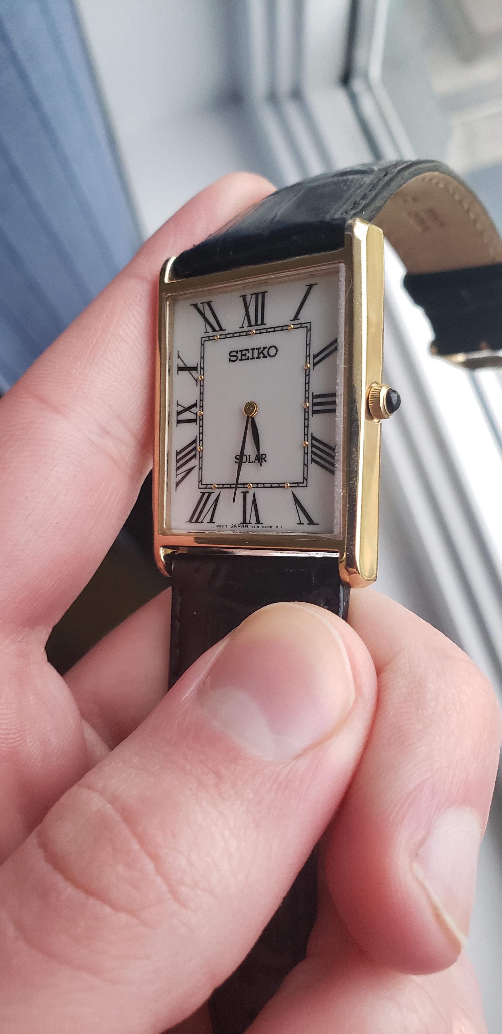 WTS] Seiko SUP880 Mint Condition + Brown Strap- Cartier Tank on a Budget! |  WatchCharts
