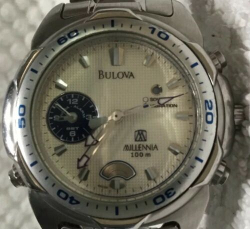 Bulova millennia 100m outlet vibra alarm