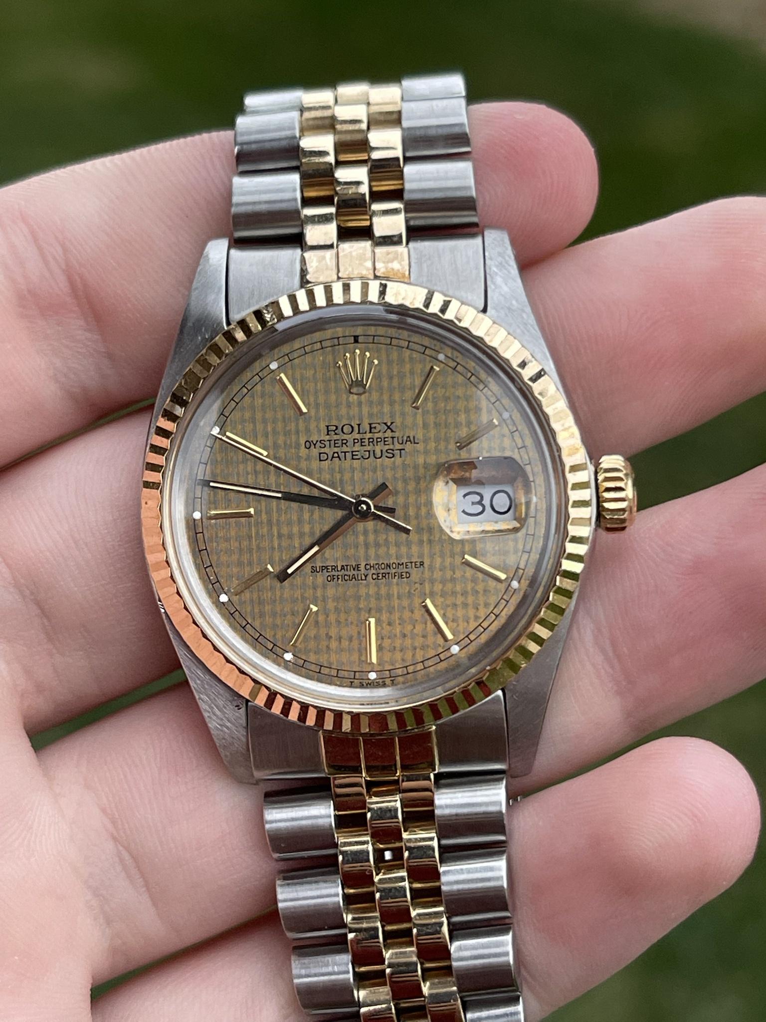 Rolex shop houndstooth dial