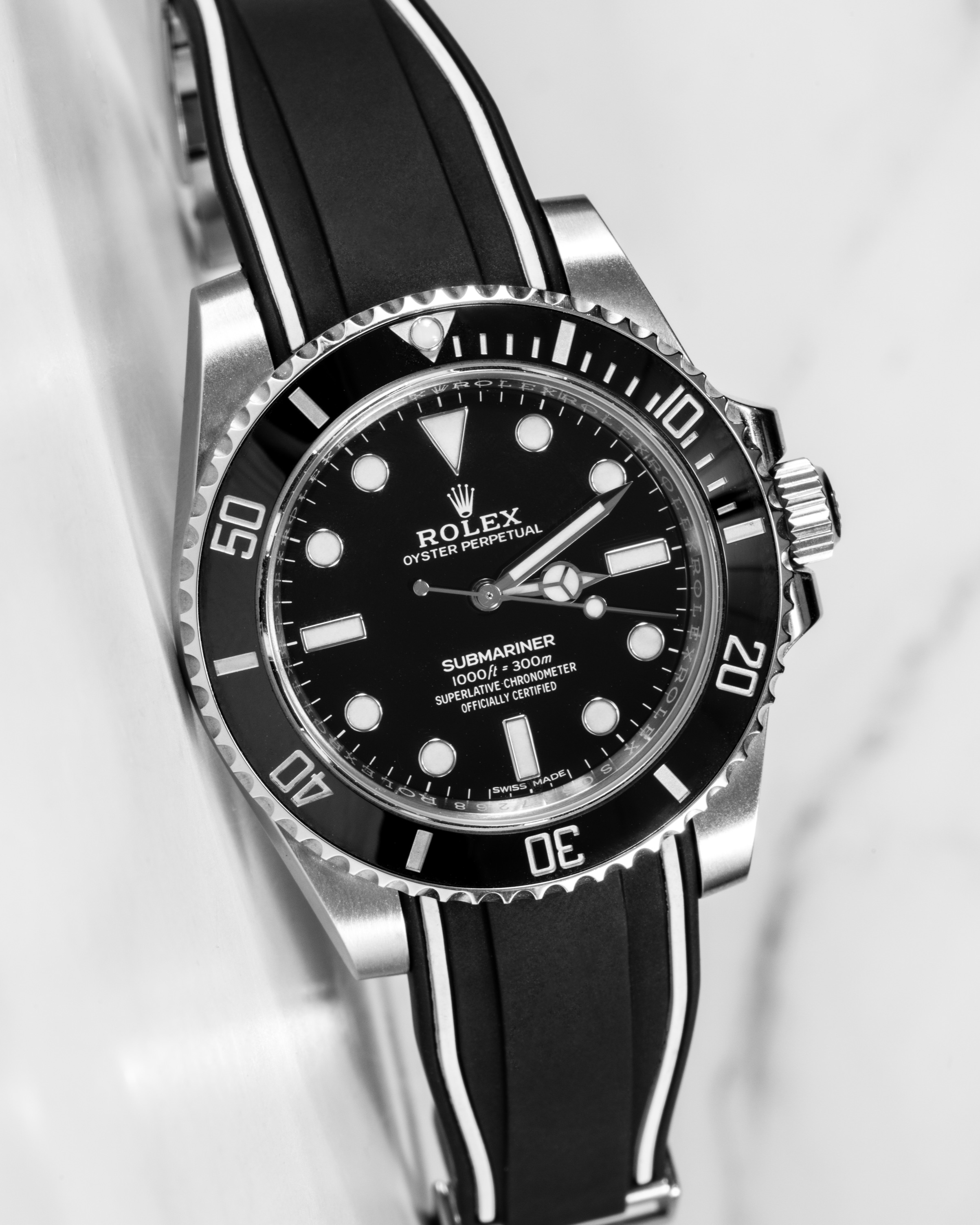 Rolex submariner no 2024 date rubber strap