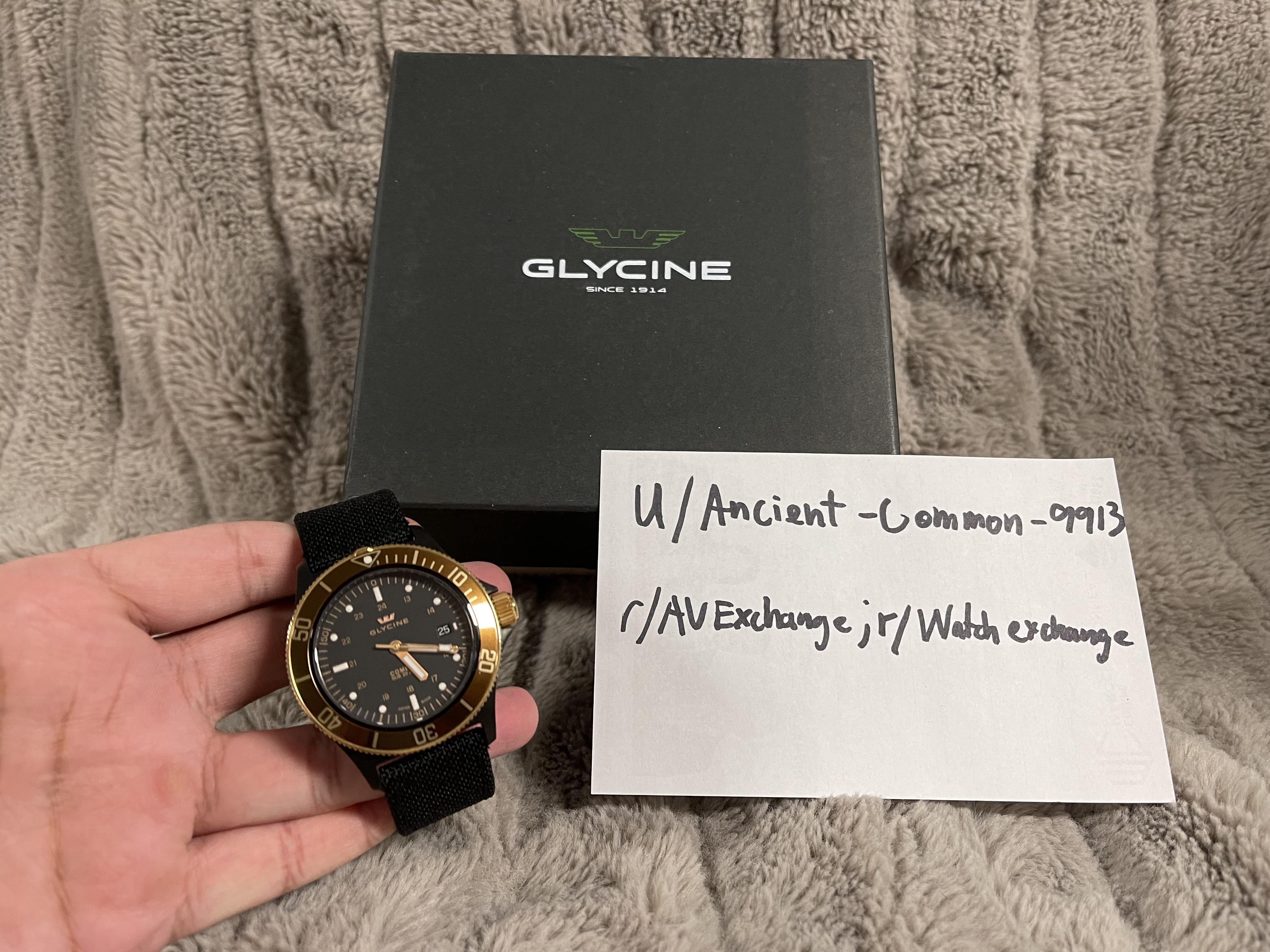 WTS Glycine Combat Sub Golden Eye OG Logo GL0093