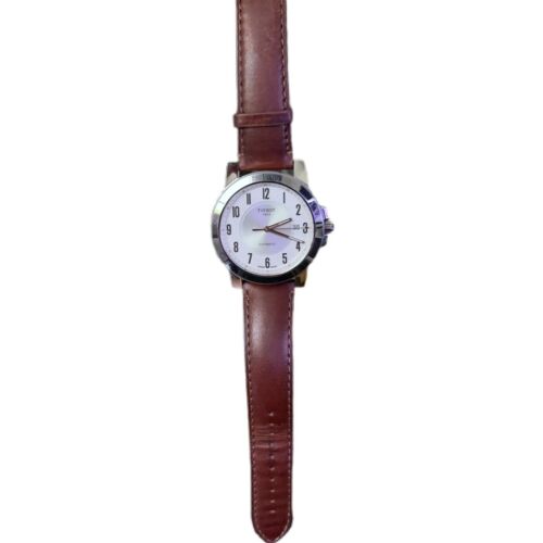 Tissot Mens T098407A Gentlemen Automatic Leather Strap Watch