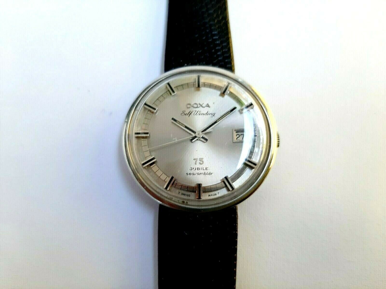 Very rare ! Vintage DOXA 75 JUBILEE SEARAMBLER men's watch