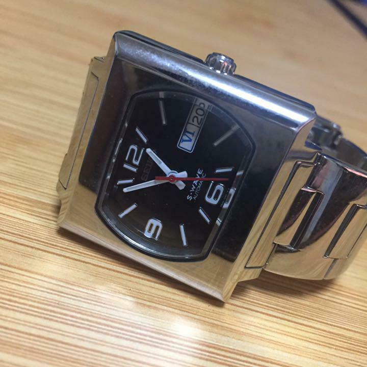 Rare Vintage Seiko S-Wave 7S26-5000 Automatic 21Jewels 1990's