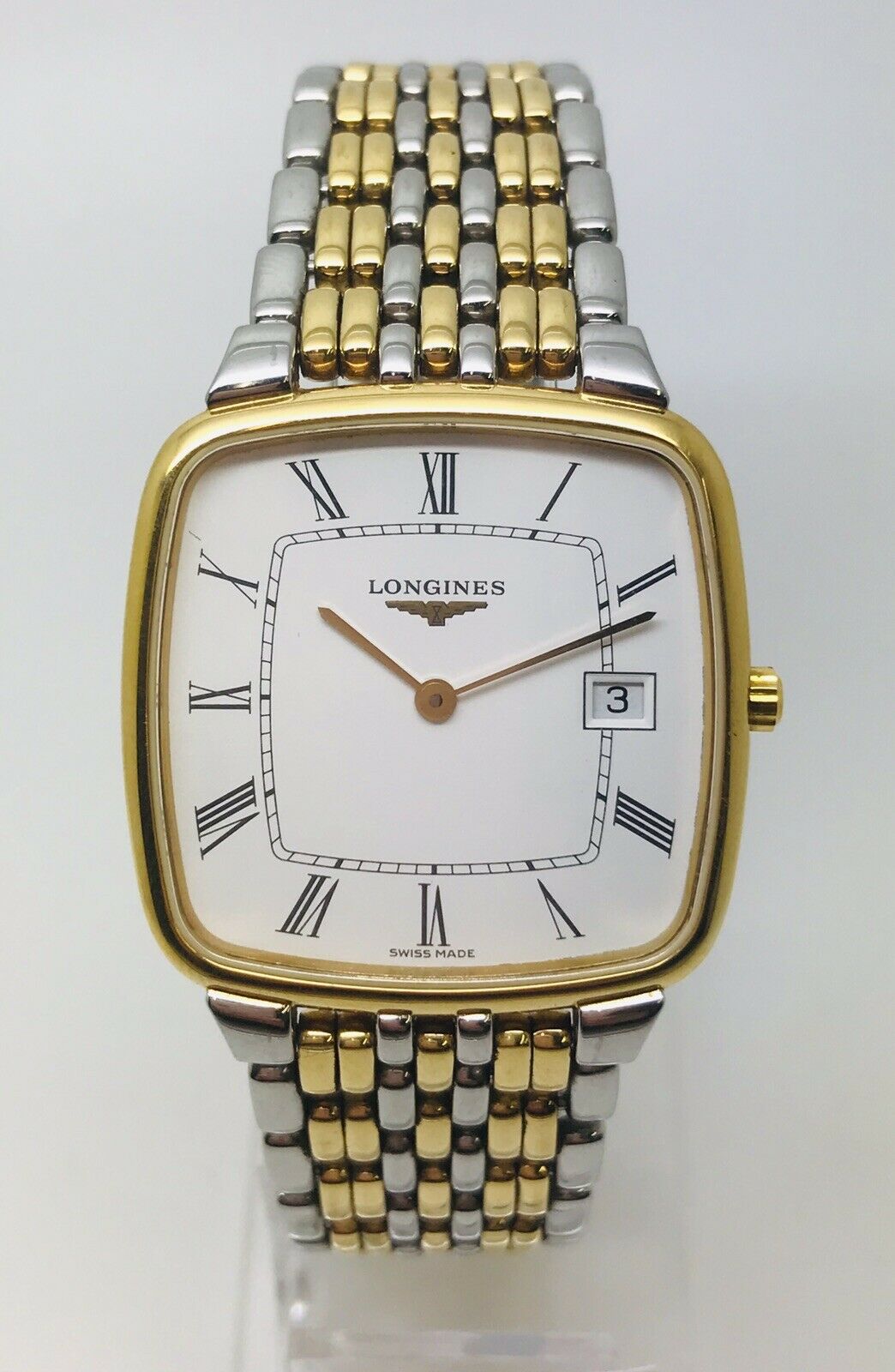 Men s Longines 2 Tone Bracelet Watch La Grande Classique L5.633.3