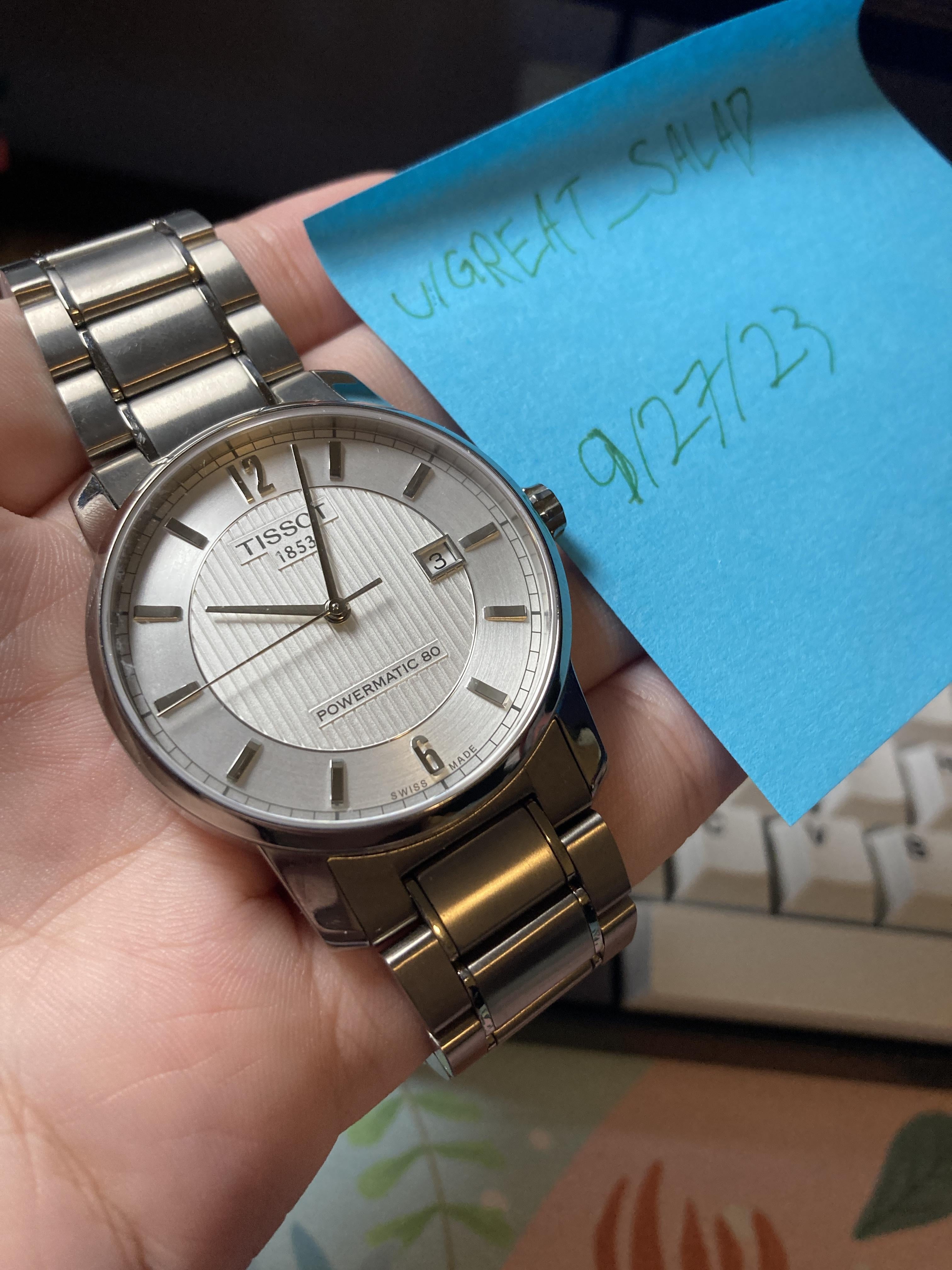 WTS Tissot T Classic Titanium with Powermatic 80 WatchCharts