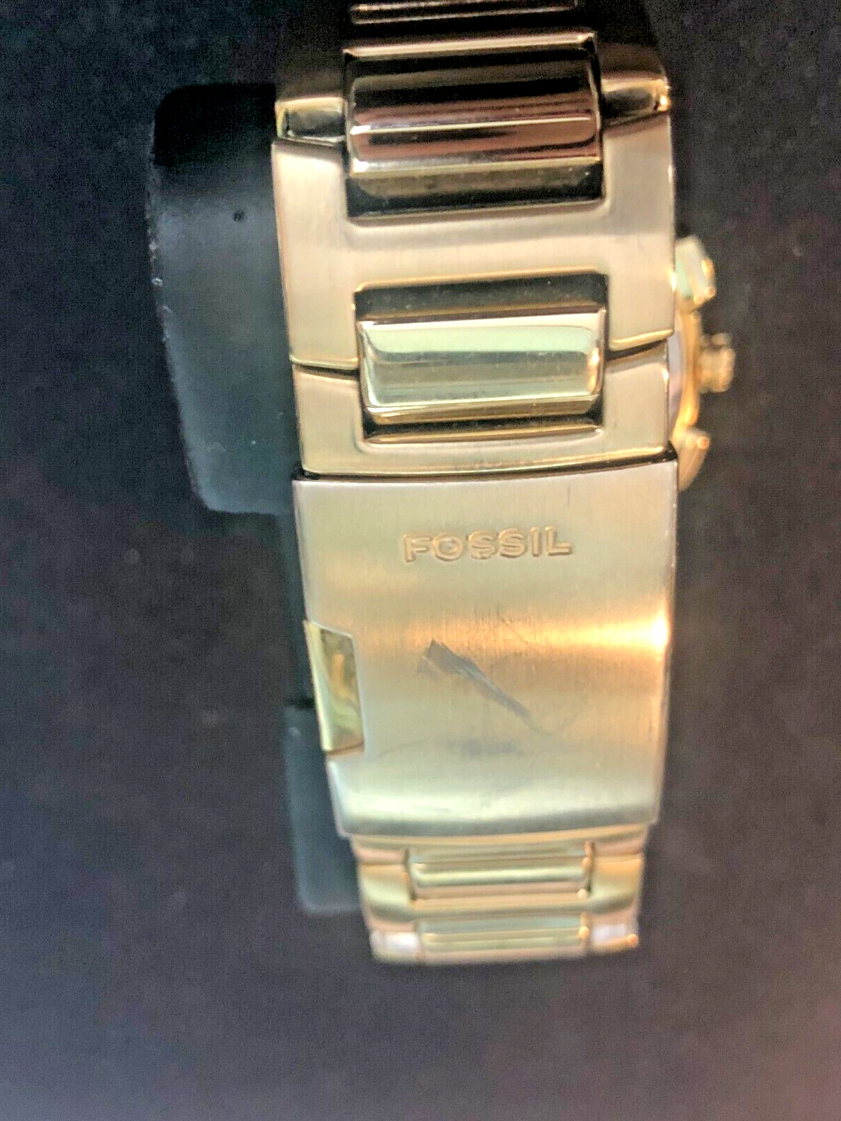 Men's FOSSIL CH2521 Watch Gold Tone Chronograph quartz 44.5mm Wide