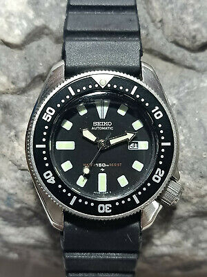 VINTAGE SEIKO DIVER 4205-0143 BLACK AUTOMATIC LADIES