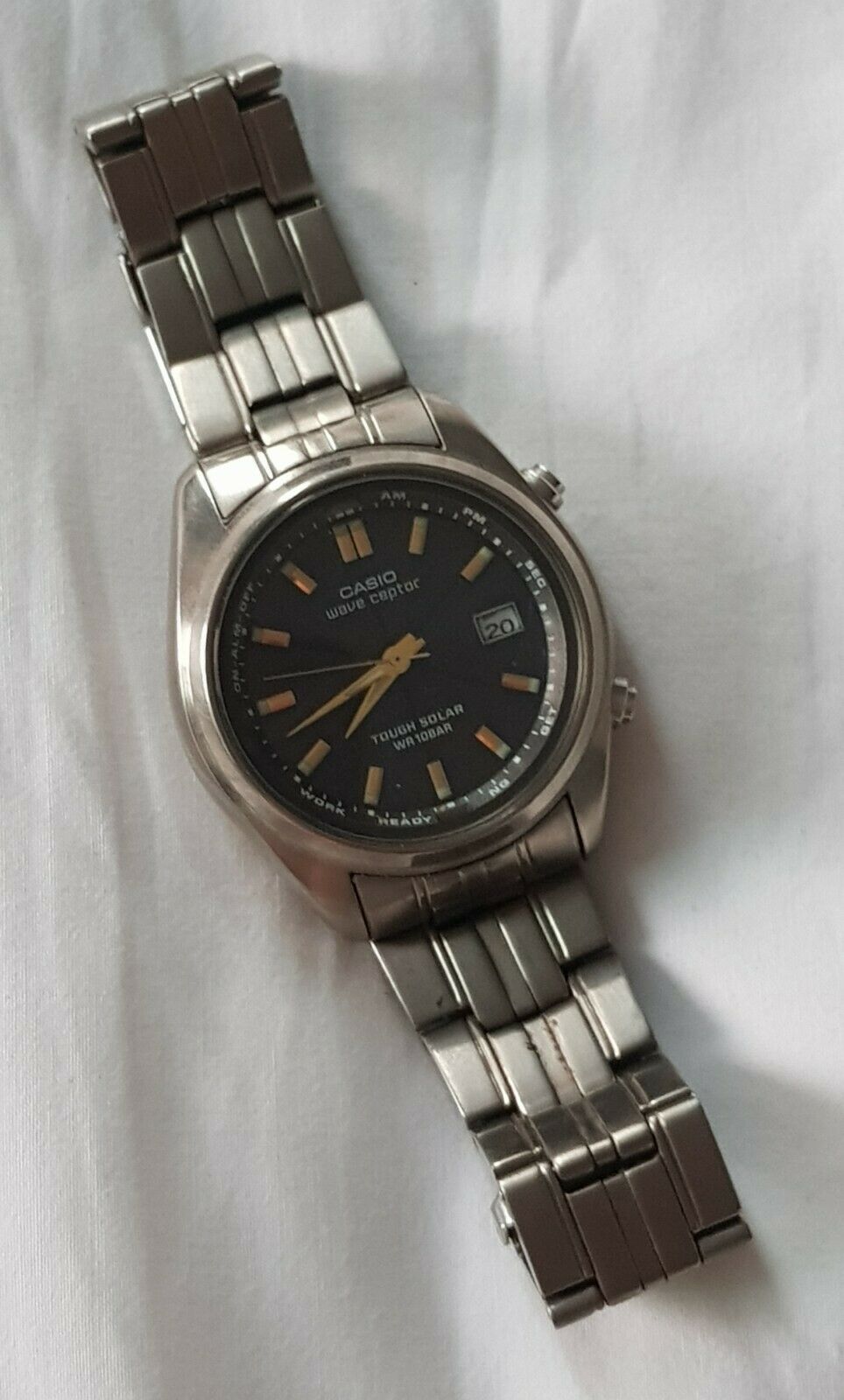 Casio Wave Ceptor Tough Solar WVQ-110DJ Gunmetal Gray Dial