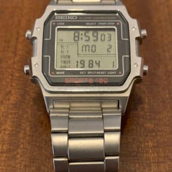 Vintage Seiko Sports 150 Lcd Watch M4215030 Stunning Condition